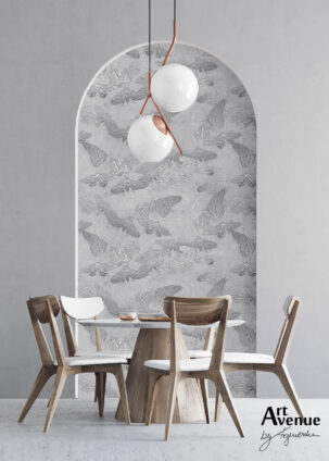 Tapeta w kształcie łuku Vibrant Moths #12