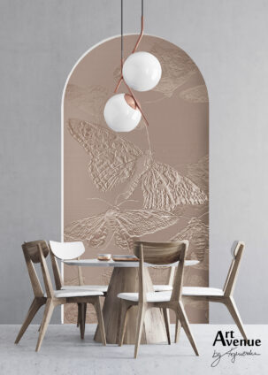 Tapeta w kształcie łuku Vibrant Moths #13