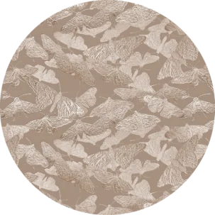 Tapeta w kształcie koła Vibrant Moths #14