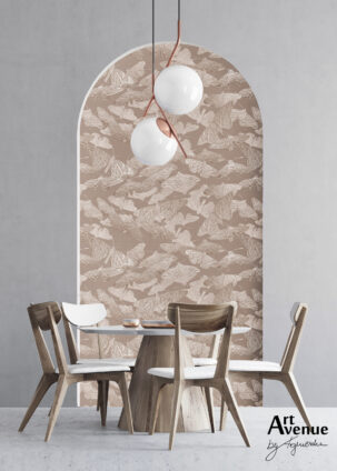 Tapeta w kształcie łuku Vibrant Moths #14