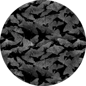 Tapeta w kształcie koła Vibrant Moths #16