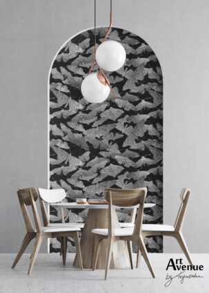 Tapeta w kształcie łuku Vibrant Moths #16