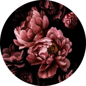 Tapeta w kształcie koła Mysterious Plants #21