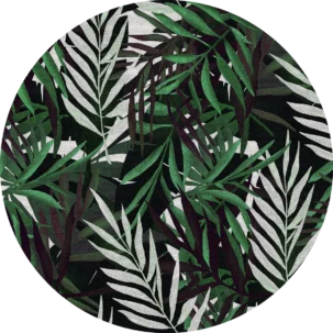 Tapeta w kształcie koła Mysterious Plants #26