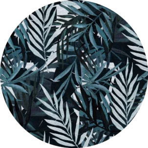 Tapeta w kształcie koła Mysterious Plants #28