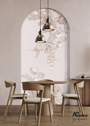 Tapeta w kształcie łuku Floral Elegance #35