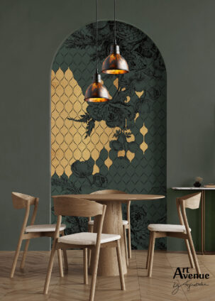 Tapeta w kształcie łuku Floral Elegance #37