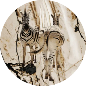 Tapeta w kształcie koła Wild Savanna #7