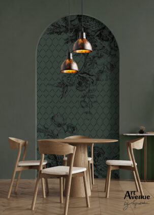 Tapeta w kształcie łuku Floral Elegance #38