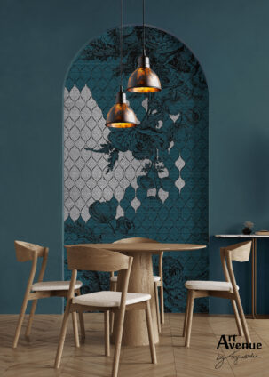 Tapeta w kształcie łuku Floral Elegance #39