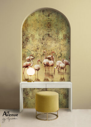 Tapeta w kształcie łuku Birds Fusion #41