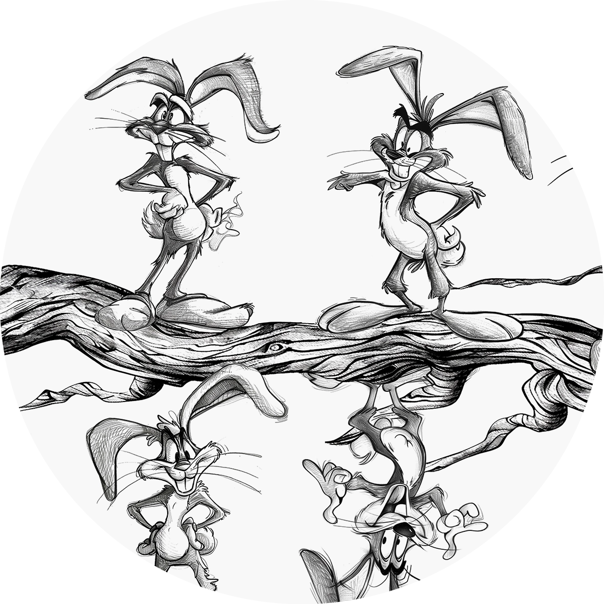 Tapeta w kształcie koła Forest Secrets #55