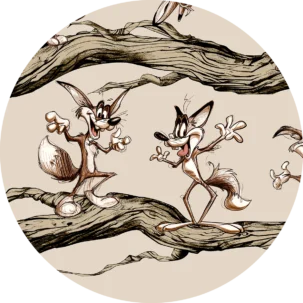 Tapeta w kształcie koła Forest Secrets #58