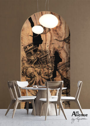 Tapeta w kształcie łuku Underwater World #62