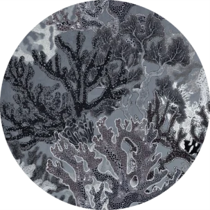 Tapeta w kształcie koła Underwater World #64