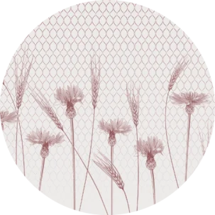 Tapeta w kształcie koła Field Ears #67