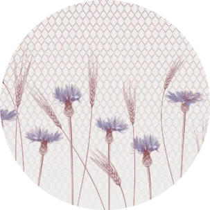 Tapeta w kształcie koła Field Ears #68