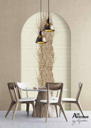 Tapeta w kształcie łuku Field Ears #69