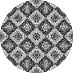 Tapeta w kształcie koła Geometric Visions #71