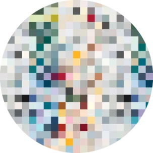 Tapeta w kształcie koła Geometric Visions #72