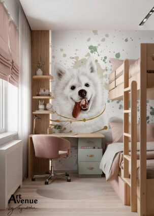 Tapeta na wymiar Young Samoyed #75