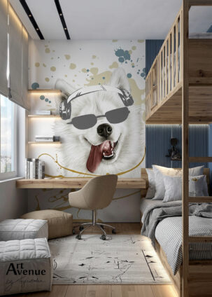 Tapeta na wymiar Young Samoyed #76