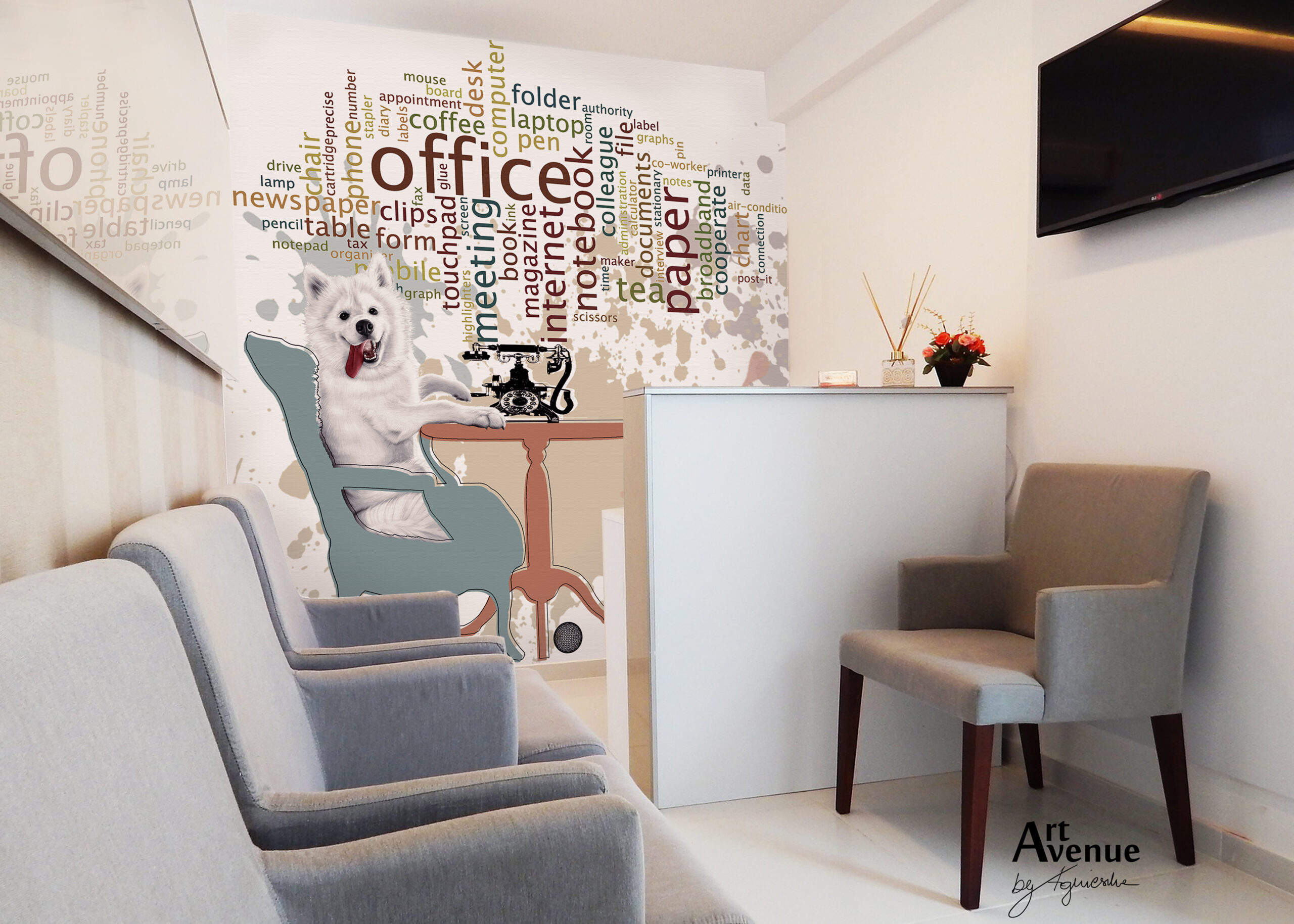 Tapeta na wymiar Young Samoyed #79 - obrazek 3